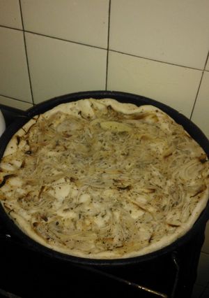 Una foto de Pizza de Fugazzeta