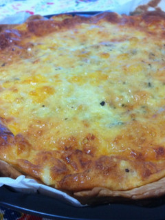 Una foto de Quiche lorraine fácil y rápida