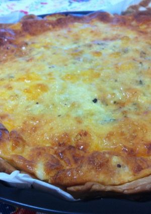 Una foto de Quiche lorraine fácil y rápida