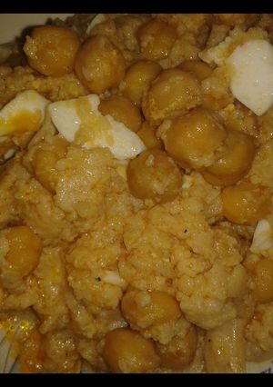 Una foto de Garbanzos con coliflor