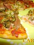 Pizzeta de beicon y anchoas