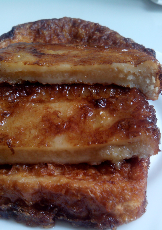 Una foto de Torrijas con yogur