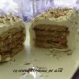Pastel de coco y nutella con galletas