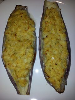 Una foto de Berenjenas rellenas de bacalao