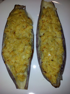 Una foto de Berenjenas rellenas de bacalao