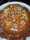 Pastel chocolatado (microondas)