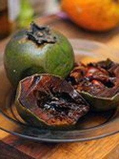 Una foto de Dulce de zapote negro