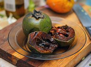 Una foto de Dulce de zapote negro
