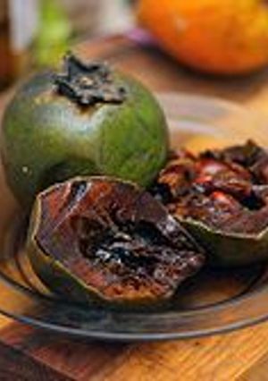 Una foto de Dulce de zapote negro
