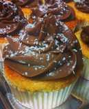 Cupcakes de coco y chocolate