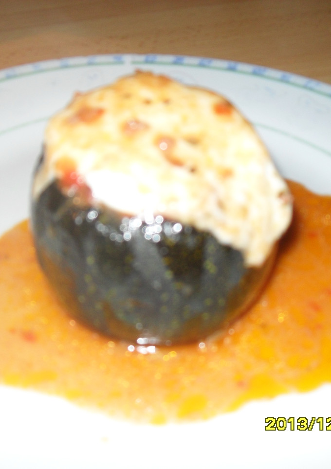 Una foto de Calabacitas rellenas de pavo y mozarella