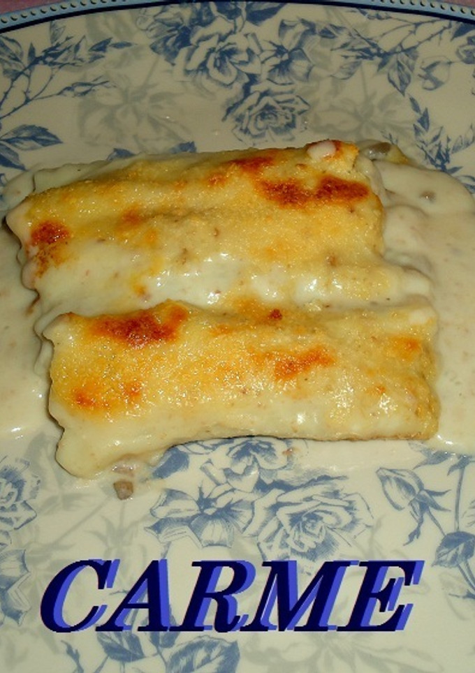 Una foto de Canelones Rossini