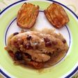 Pechugas de pollo rellenas de verduras