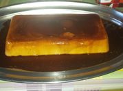 Una foto de flan de cuajada