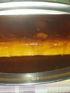 Una foto de Flan cremoso de queso