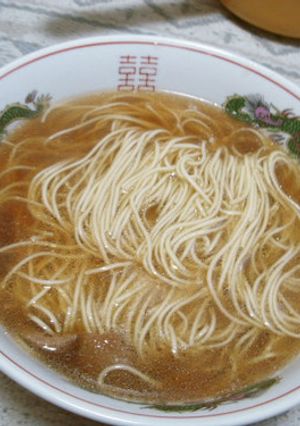 Una foto de Ramen con soja