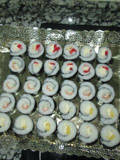 Una foto de Sushi casero