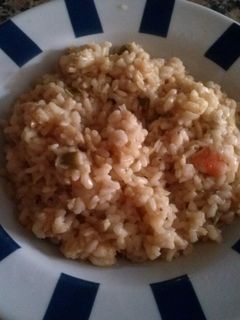 Una foto de Risotto con langostinos