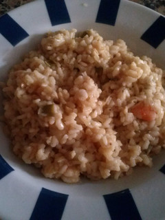 Una foto de Risotto con langostinos
