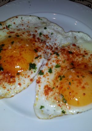 Una foto de Huevos a la plancha ligeros y rápidos para diabéticos
