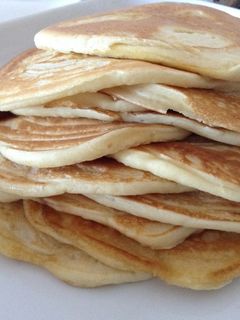 A picture of The Easiest American Pancakes in the World.