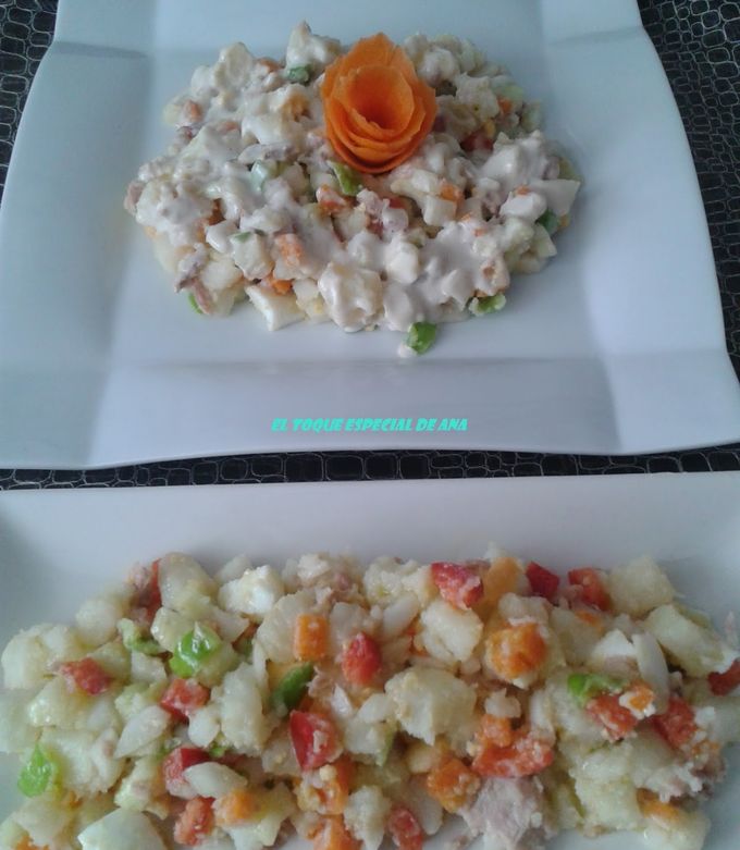 Foto principal de Ensalada con salsa de anchoas