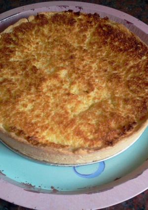 Una foto de Tarta de coco y dulce de leche