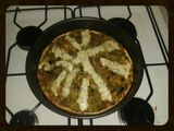 Tarta light de zapallitos, puerro y zuquini
