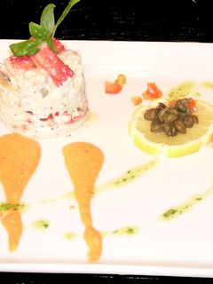 Una foto de Centolla Fueguina en timbal