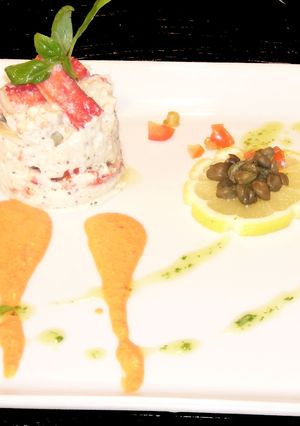 Una foto de Centolla Fueguina en timbal