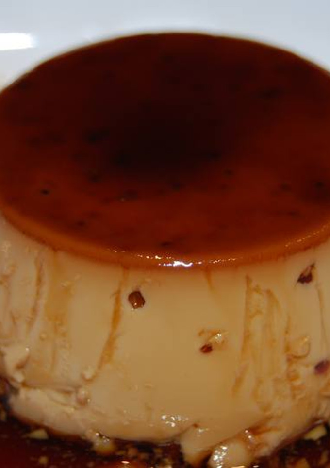 Una foto de Flan de café sencillo