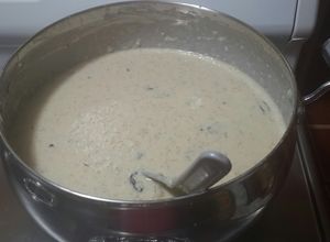 Una foto de Arroz con leche con coco y ron