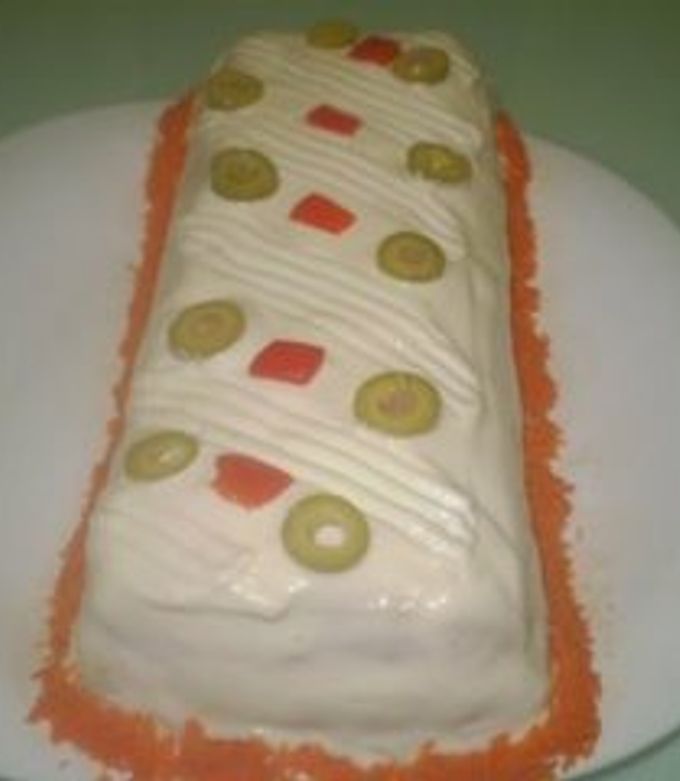 Una foto de Pan de atún y papas