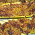 Calabacín relleno y gratinado
