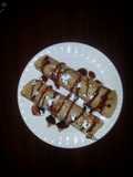 Crepas de granola y chocolate