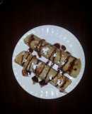 Crepas de granola y chocolate