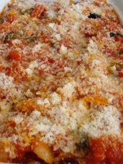 Una foto de Rollitos de berenjena rellenos de mozzarella y jamón