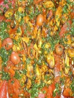 Una foto de Tajin de mejillones
