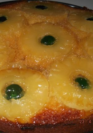 Una foto de Torta invertida de ananá