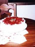 Torta fria de fresas