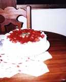 Torta fria de fresas
