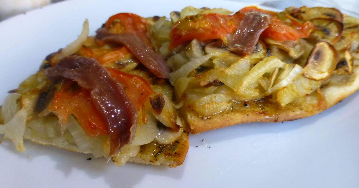 Pizza provenzal o pissaladiere Receta de milandebrera Cookpad