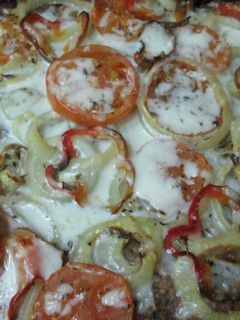 Una foto de Albóndiga con paté y verduras al horno