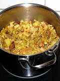 Chucrut con patatas y bacalao