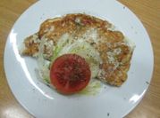 Una foto de omelette de claras de huevo