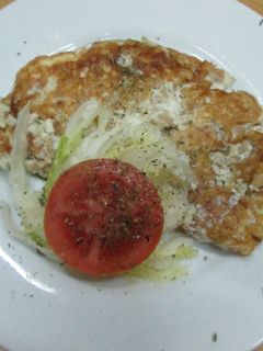 Una foto de Omelette de claras con atún