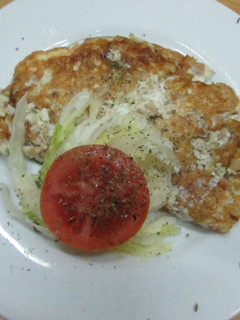Una foto de Omelette de claras con atún