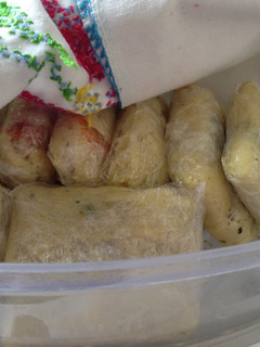 Una foto de Tamales de masa de verduras ligeros