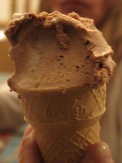 Una foto de Helado de dulce de leche granizado