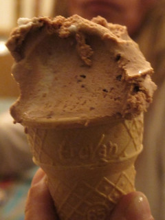 Una foto de Helado de dulce de leche granizado